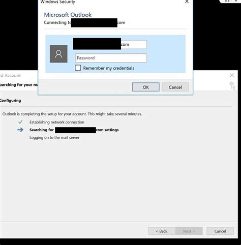 outlook 2016 not connecting to o365.